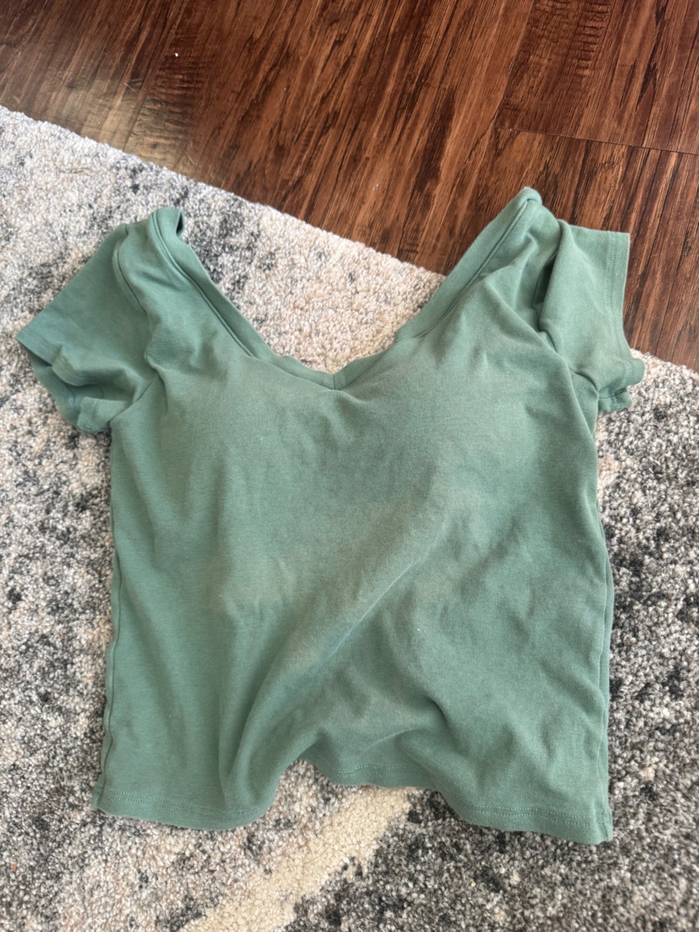 Women’s Sage Green Short-Sleeve Top